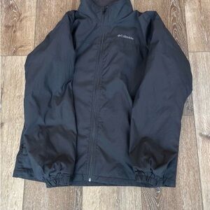 Columbia Black Fleece Lined Jacket Men’s Size XL